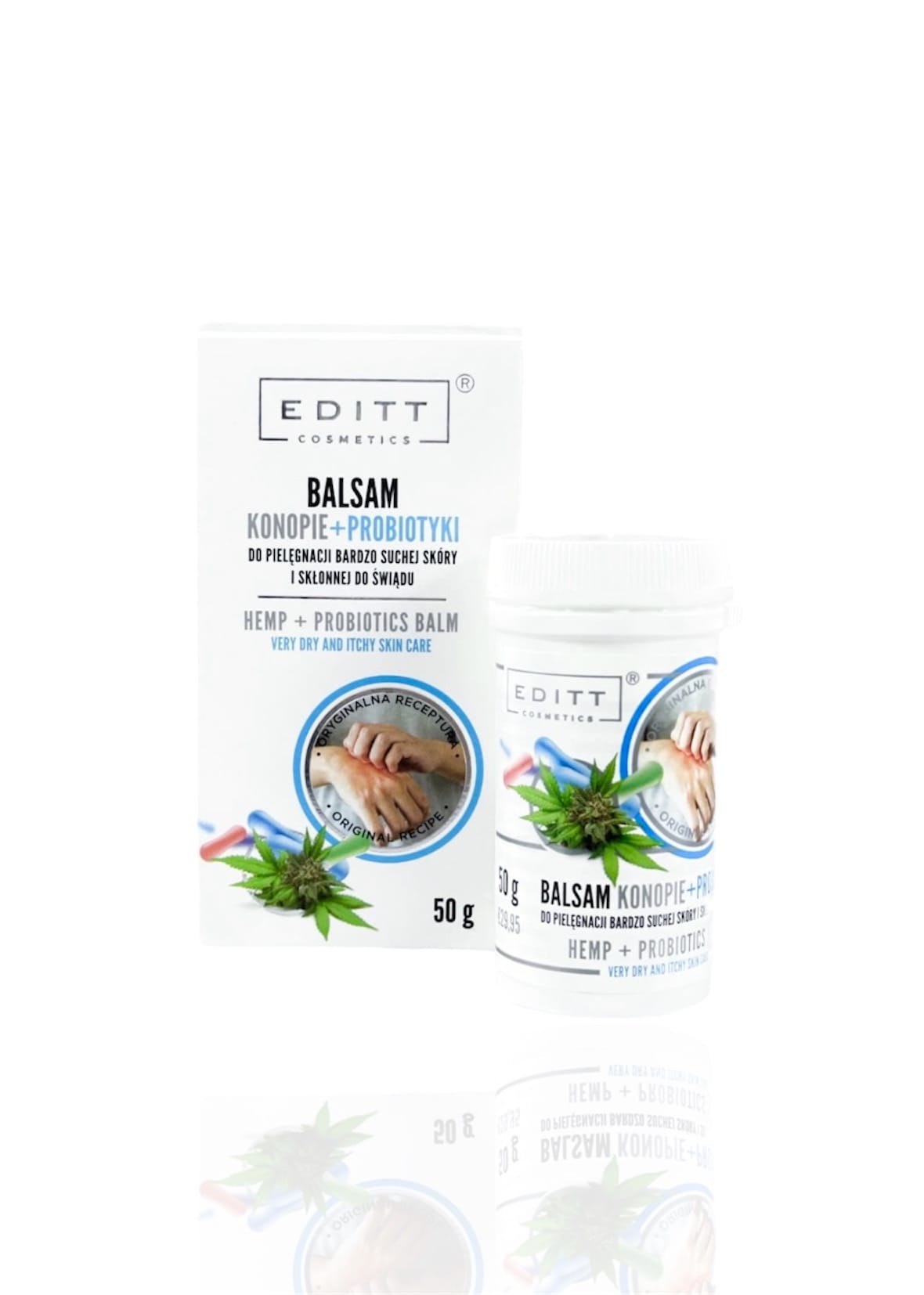 Balsam Konopie+Probiotyki - pielęgnacja bardzo suchej skóry i skłonnej do świądu