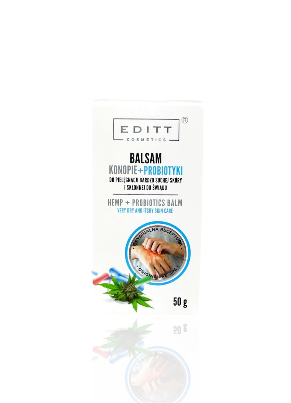 Balsam Konopie+Probiotyki - pielęgnacja bardzo suchej skóry i skłonnej do świądu - obrazek 2