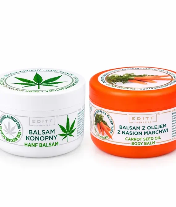Zestaw Balsamu Konopnego i Balsamu z oleju nasion Marchwi