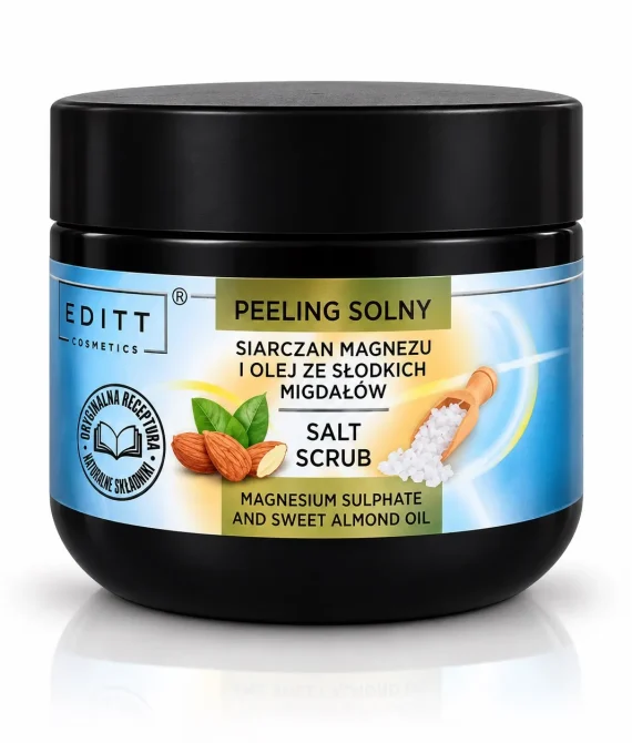 PEELING SOLNY SIARCZAN MAGNEZU I OLEJ ZE SŁODKICH MIGDAŁÓW