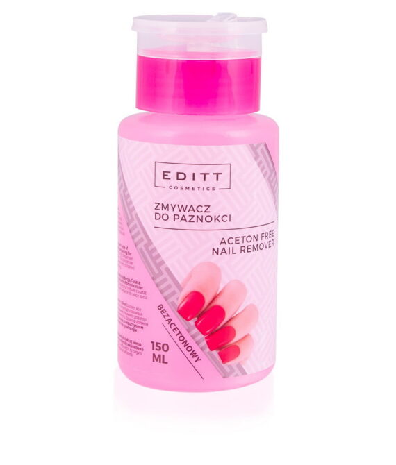 Bezacetonowy zmywacz do paznokci z pompką ”2w1” – 150ml